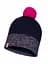 Детская шапка Buff Junior Knitted & Polar Hat Audny Синий-Розовый - миниатюра 1