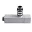 Набір кран напівоборотний кутовий з американкою Solomon Lux 1/2″ Cube White 8888 (2шт.) 000021914 - мініатюра 4