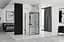 Душова кабіна Rea Rapid Fold 90x80 black REA-K6422 + REA-K6418, Чорний матовий, Універсальна, прозрачний, Чорний матовий - мініатюра 4