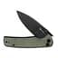 Ніж cкладний Sencut Sachse S21007-2 Micarta зелений - чорне лезо - мініатюра 7