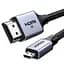 Кабель мультимедійний HDMI M to HDMI micro M 2.0m V2.1 8K60Hz HD164 black Ugreen (15517) - мініатюра 1