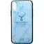Чохол-накладка Toto Deer Shell With Leather Effect Case Apple iPhone X/XS Blue - мініатюра 1