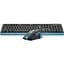 Комплект (клавіатура+мишка) A4Tech FG1035 USB Navy Blue - мініатюра 4