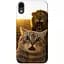 Чохол Demsky Shocked cat and lion для Apple iPhone XR (6.1) - мініатюра 1