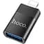 Адаптер Hoco UA17 Lightning Male to USB female USB 2.0 adapter Чорний - мініатюра 1