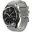 Силіконовий ремінець Watchbands для Samsung Gear S3 Samsung Galaxy Watch 46mm Silver - сірий (WB001GREY) - мініатюра 1