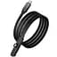 Дата кабель Hoco U150 Exquisite side plug and stand Type-C to Type-C 60W (1.2m) Black - мініатюра 3