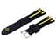 Силиконовый ремешок Primo Dart для часов Samsung Gear S3 Classic SM-R770/Frontier RM-760 Black Yellow - миниатюра 4