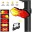 Задня велофара з поворотниками HYD-040 (red+yellow) ЗП micro USB + вбудований акумулятор + пульт - мініатюра 2