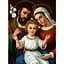 Алмазная мозаика Чарівний діамант икона Святая Семья со стразами на подрамнике 20х30 см (2113361407) - миниатюра 1