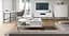 Комод высокий Perfect Home Новая/Nova 2-дверный с черными ножками K104 Белый (PFH-091232) - миниатюра 6
