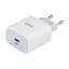 Сетевое зарядное устройство с поддержкой быстрой зарядки Hoco C76A Plus PD 1Type-C/20W Белый - миниатюра 1