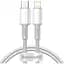 Кабель Baseus High Density Braided USB-C to Lightning 1m White (CATLGD-02) [100366] - мініатюра 1