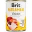 Влажный корм Brit Care Pate&Meat для собак с курицей 400 г - миниатюра 1