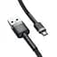 Кабель Baseus Cafule Cable USB to MicroUSB 2A 3m CAMKLF-HG1 Black-Grey - миниатюра 3