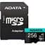 Карта пам'яті ADATA MicroSDXC Premier Pro 256Gb UHS-1 A2 V30S + SD адаптер (AUSDX256GUI3V30SA2-RA1) [162342] - мініатюра 1