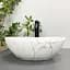 Умивальник VBI Parma white stone glossy накладний VBI-011017, Мармур - мініатюра 4