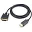 Кабель Prologix DisplayPort - DVI (M/M), 1 м, Black (PR-DP-DVI-P-04-30-1m) - мініатюра 1