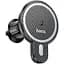 Холдер Hoco CA85 Ultra-fast magnetic wireless charging car holder Чорний - мініатюра 1