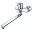 Змішувач для ванни Plamix Lucas-006 EURO SET Chrome (з шлангом, лійкою та кронштейном) (PM0710) - мініатюра 1