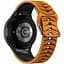 Ремешок для Samsung Galaxy Watch 5 40mm - оранжево-черный ширина крепления 20мм силикон Watchbands Scales (W20-0WB66359999) - миниатюра 1