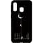 Чехол-накладка Toto Cartoon Soft Silicone TPU Case Samsung Galaxy A40 Moon Black - миниатюра 1