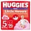 Набір трусиків-підгузків для дівчаток Huggies Little Movers Pants 5 (12-17 кг) Mega, 96 шт. (2 уп. по 48 шт.) - мініатюра 1