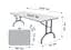 Стол складной переносной Hanert 180х74x74 White (O9) - миниатюра 4