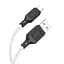 Кабель Hoco X90 MicroUSB Cool силіконовий мікрособ 1 м білий - мініатюра 1
