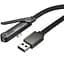 Дата кабель Hoco U150 Exquisite side plug and stand USB to Type-C 36W (1.2m) Black - мініатюра 5