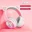 Бездротові ігрові навушники з вушками Onikuma B5 Bluetooth гарнітура з мікрофоном та RGB Pink (19116) - мініатюра 4