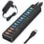 Концентратор Dynamode 13 ports USB3.0 to10*USB3.0+3*2.4А, Power Adapter 3A/12V (DM-UH-P1013) - миниатюра 1