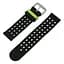 Двойной ремешок с перфорацией Primo для часов Xiaomi Huami Amazfit Bip/Amazfit GTS Black Green - миниатюра 5