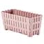 Горщик для квітів Violet House 1055 Bamboo Balcony Pink із дренажем 12x12x30 см (1055 BAMBOO BALCONY PINK 30 см) - мініатюра 1