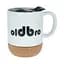 Керамическая кофейная кружка OldBro classic White 414 мл с пробковым дном и крышкой - миниатюра 2