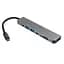 Концентратор Vinga Type-C to 4K HDMI+2*USB3.0+SD+TF+PD+USB-C 3.1 Gen1 aluminium (VCPHTC7AL) - миниатюра 2