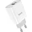 Мережевий зарядний пристрій Hoco C80A Plus USB-A/USB-C 20W White (779885) [124885] - мініатюра 3