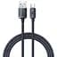 Кабель Baseus Crystal Shine Series Fast Charging Data Cable USB to Type-C 100W 1.2m CAJY000401 Black - мініатюра 1