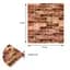 Панель стінова 3D Wall Sticker 700х770х2 мм коричнева SW-00001910 - мініатюра 2