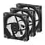 2E Gaming Корпусный вентилятор 2E GAMING Air Cool ACF120MB-ARGB, 3x120мм, 2000rpm, 4pin PWM +5VARGB, 20.5dBa, черный - миниатюра 8
