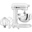 Кухонная машина KitchenAid Heavy Duty 5KSM55SXXEWH с подъемной чашей 5.2 л белая (5KSM55SXXEWH) - миниатюра 1