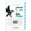 USB флеш накопичувач Wibrand 64GB Hawk Silver USB 2.0 (WI2.0/HA64M1S) - мініатюра 2