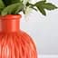 Ваза декоративна МВМ My Home, 15 см, коралова (DH-FLOWERS-09 CORAL) - мініатюра 3