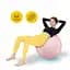 М'яч для фітнесу (фітбол) 4FIZJO 85 см Anti-Burst Pink (P-5907739317421) - мініатюра 6