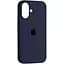 Силіконовий чохол iPhone 16 матове покриття накладний чохол мікрофібра Чорний - мініатюра 1