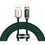 Кабель Baseus Display Fast Charging Cable USB to Type-C 66W 2m CASX020106 Green - мініатюра 1