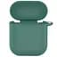 Силіконовий футляр New з карабіном для навушників Airpods 1/2 Зелений / Pine green - мініатюра 1