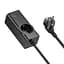 Мережевий подовжувач Hoco NS9 Wisdom 1-position (PD67W/3C1A) Desktop Socket Black - мініатюра 3
