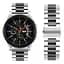 Ремінець BeWatch сталевий 22 мм Duo для Samsung Galaxy Watch 46 мм/Gear 3 Silver Black (1025411) - мініатюра 2