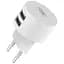 Сетевое зарядное устройство XO L62 2.4A/2USB + MicroUSB Cable White - миниатюра 1
